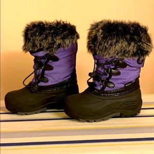 KAMIK girl purple snow boots size 11